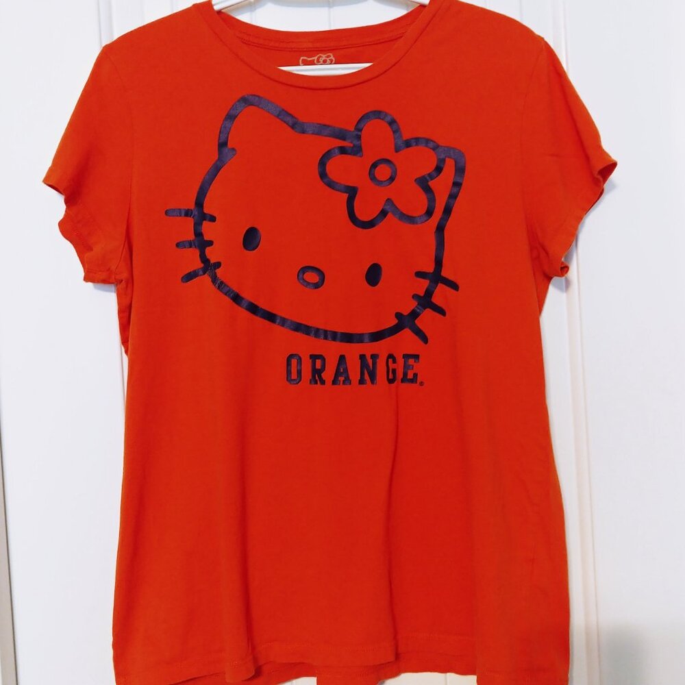 Hello Kitty Syracuse Orange Short Sleeve Tee - Orange - Size XL